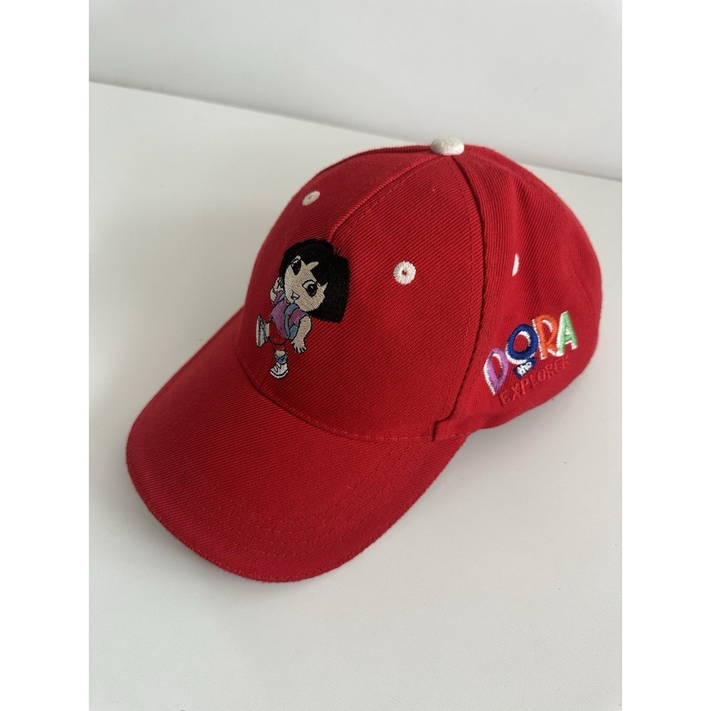Dora the Explorer Red Embroidered  Kids Adjustable Cap‎ Vintage NWOT